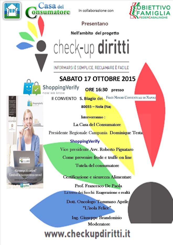 Manifesto Check up Dirirtti convegno Nola del 17.1...